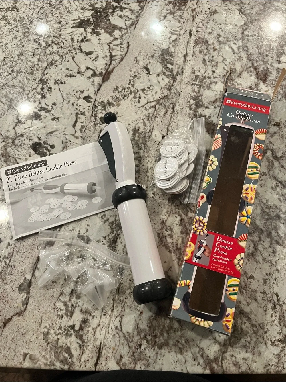 Everyday Living Deluxe Cookie Press Baking Christmas Cookie Decorating